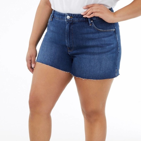 Good American Cut Off denim shorts sz 20‎ - Picture 1 of 8